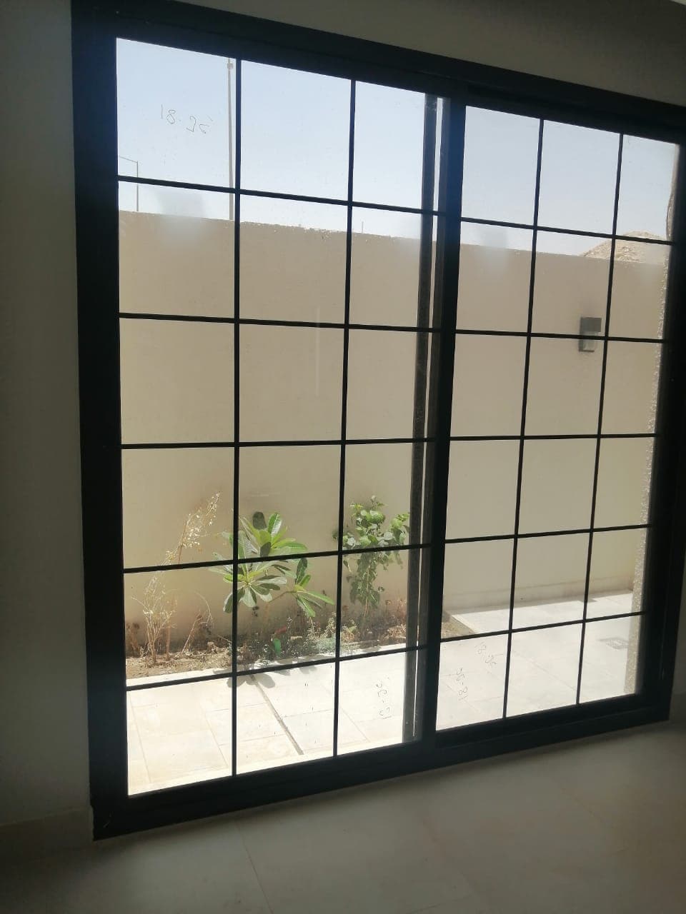باب ألمنيوم سحاب زجاج